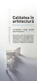 Poster Bienala Națională de Arhitectură 2012 © Andra Panait
